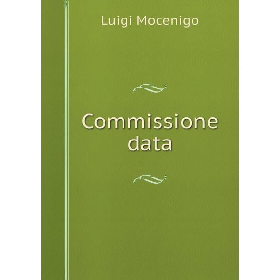 Commissione data (Paperback)