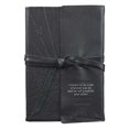 thumbnail image 1 of Commit To The Lord - Proverbs 16:3 Black Classic Full Grain Leather Writing Journal/Notebook Wrap Closure, 400 Lined Pages w/Inspirational Scripture, 6 x 8.5 Inches, 1 of 6