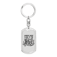 thumbnail image 1 of Commit Your Work Proverbs 16:3 Stainless Steel or 18k Gold Premium Swivel Dog Tag Keychain, 1 of 10