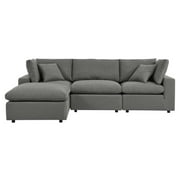 Modway Commix 4-Piece Outdoor Patio Sectional Sofa