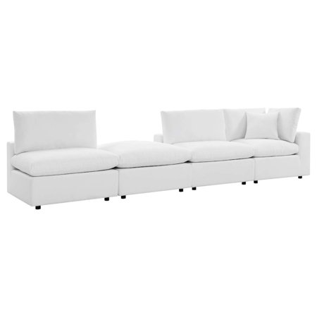 Modway Commix 4-Piece Sunbrella Outdoor Patio Sectional Sofa