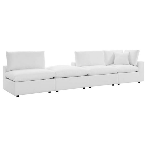 Modway Commix 4-Piece Sunbrella Outdoor Patio Sectional Sofa