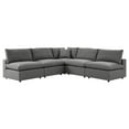 thumbnail image 1 of Modway Commix 5-Piece Outdoor Patio Sectional Sofa, 1 of 10