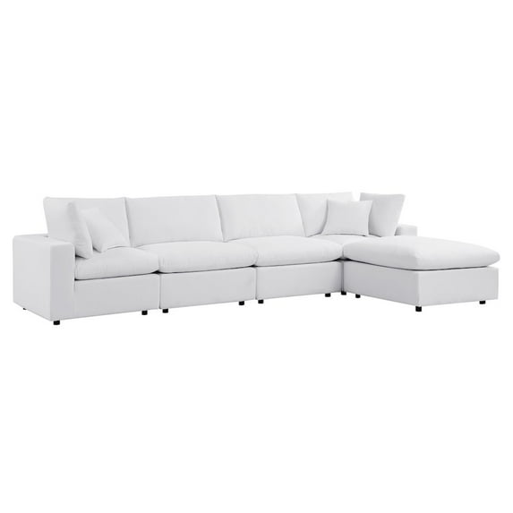 Modway Commix 5-Piece Sunbrella Outdoor Patio Sectional Sofa