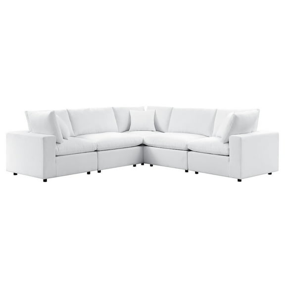 Modway Commix 5-Piece Sunbrella Outdoor Patio Sectional Sofa