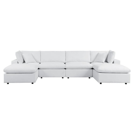 Modway Commix 6-Piece Sunbrella Outdoor Patio Sectional Sofa
