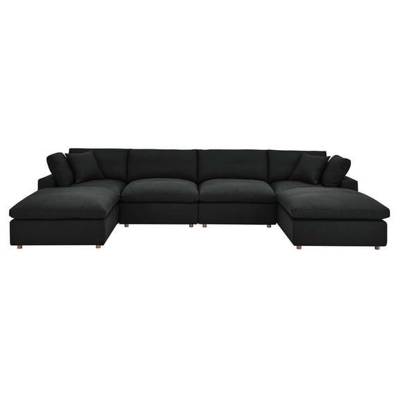 Commix Down Filled Overstuffed 6-Piece Sectional Sofa-EEI-3362