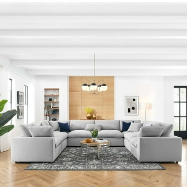 Commix Down Filled Overstuffed 8-Piece Sectional Sofa-EEI-3363