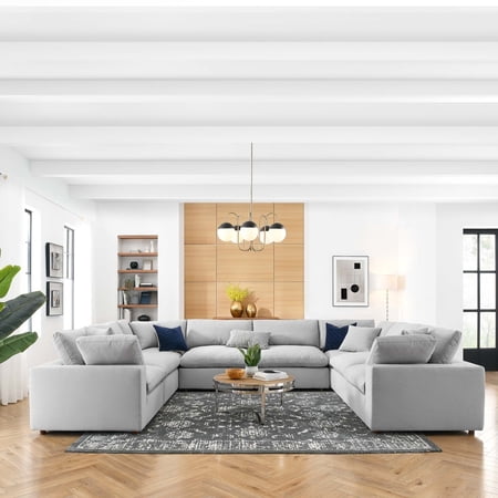 Commix Down Filled Overstuffed 8-Piece Sectional Sofa-EEI-3363