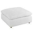 thumbnail image 1 of Commix Down Filled Overstuffed Ottoman Pure White, 1 of 7
