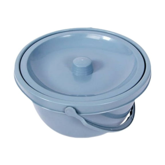 Commode Bucket Chamber Pot Urinal with Durable PP Material Ideal for Elderly Home Travel Use