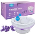 thumbnail image 1 of Commode Liners with Absorbent Pads for Bedside Commode, Commode Toilet,50 La-Vender Scented Bedside Commode Liners and 50 Commode Pads, White, 1 of 7