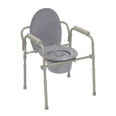 Commode With Fixed Arms, Aluminum, Adjustable Height - 4 Each / Case - 43-2336-4