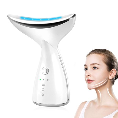 Commodery Microglow Handset, Red Light for Face, Face Lift Device, Skin Beauty Device for Face and Neck, Portable Electric Face Massager