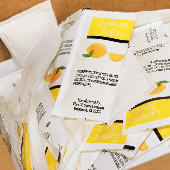 Commodity Dressing Lemon Juice, 4 Gram - 200 per case.