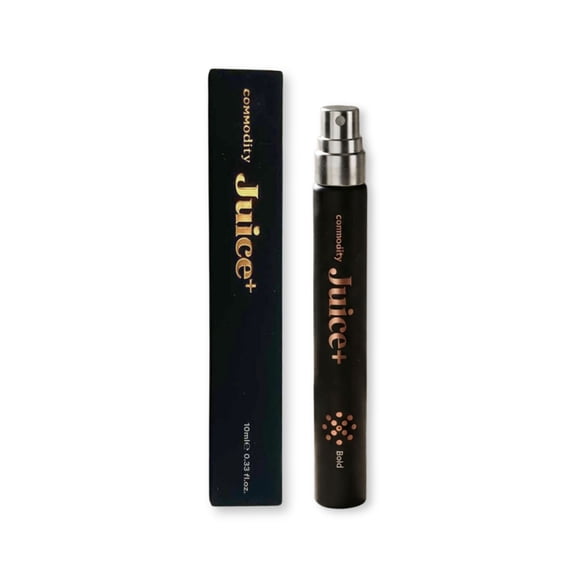 Commodity Juice+ Bold Eau De Parfum Travel Spray, Warm & Spicy Fragrance, Unisex Portable Perfume with Cruelty-Free & Paraben-Free Formula, 0.33 fl oz
