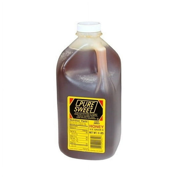 Commodity Light Amber Honey Bulk, 5 Pound, 6 Per Case