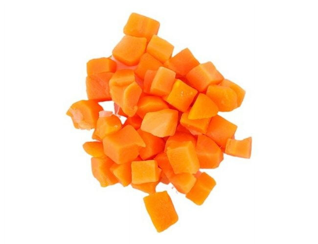 Commodity Vegetables 3/8 inch Diced Carrot, 20 Pound 1 each.