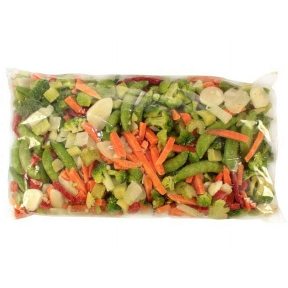 Commodity Vegetables Individual Quick Frozen Stir Fry Vegetable Mix, 2 Pound - 12 per case.