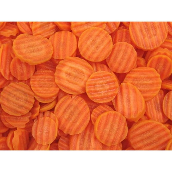 Commodity Vegetables Medium Crinkle Cut Carrot, 2 Pound - 12 per case.
