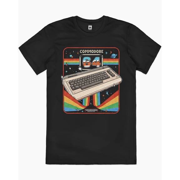 Commodore 64 Advanced Home Computer T-Shirt Australia Online colour_black