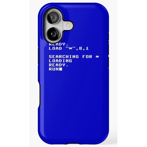 Commodore 64 Loading Screen Retro Art Phone Case for iPhone 17 16 15 14 13 12 11 Pro Max