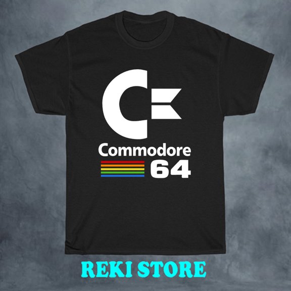 Commodore 64 Men's Black T-shirt Size S-5XL