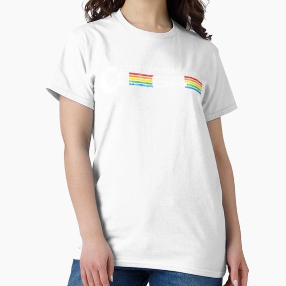 Commodore 64 Retro 8-Bit Home Computer Technology Badge T-Shirt