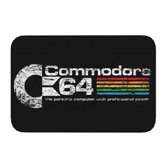 Commodore 64 Retro Classic Doormat Anti-Slip Kitchen Bathroom Mat Toilet Door Floor Entrance Carpet Rug