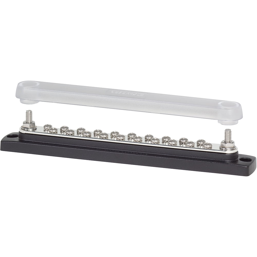 Blue Sea Systems Boat/RV 2312 Busbar 150 Amp Common Bus with Cover 20 Gang