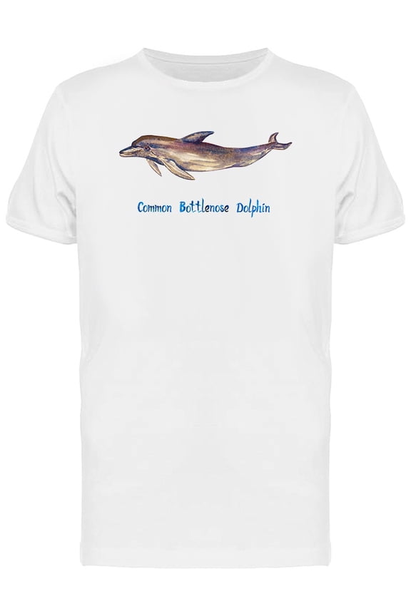 Common Bottlenose Dolphin T-Shirt Men -Image by Shutterstock, Male Small