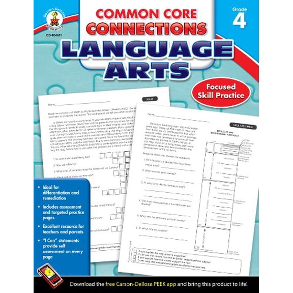 Pre-Owned Common Core Connections Language Arts, Grade 4 Paperback