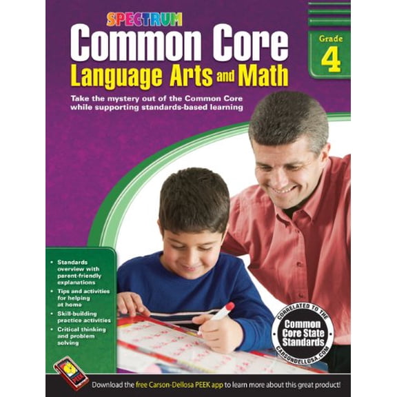Pre-Owned Spectrum: Common Core Language Arts and Math, Grade 4 (Paperback)