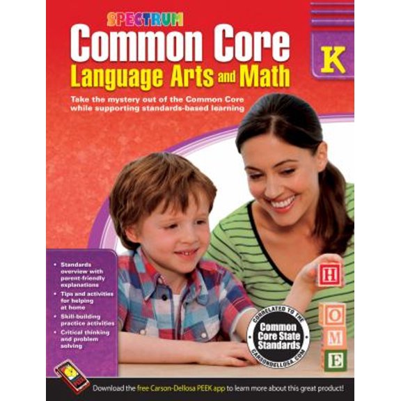 Pre-Owned Common Core Language Arts and Math, Grade K: Volume 72 (Paperback) 1483804488 9781483804484