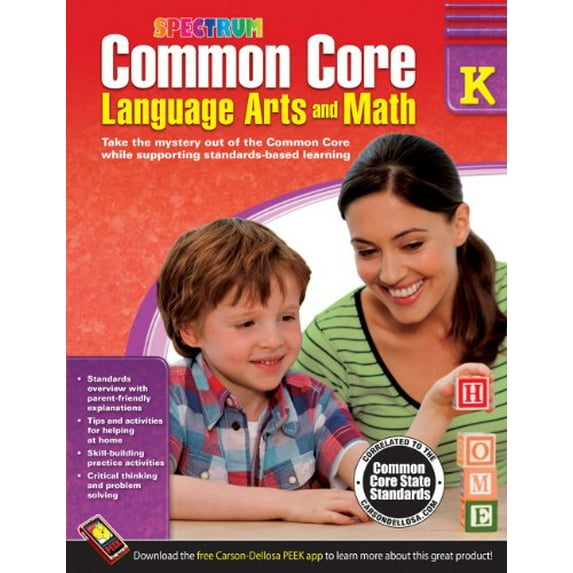 Pre-Owned Common Core Language Arts and Math, Grade K: Volume 72 (Paperback) 1483804488 9781483804484