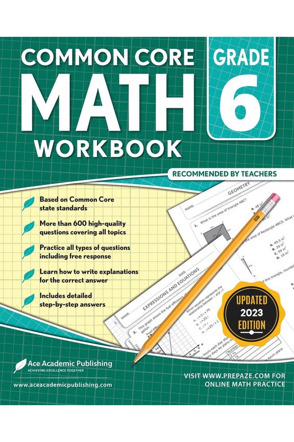 Common Core Math Workbook: Grade 6, (Paperback)