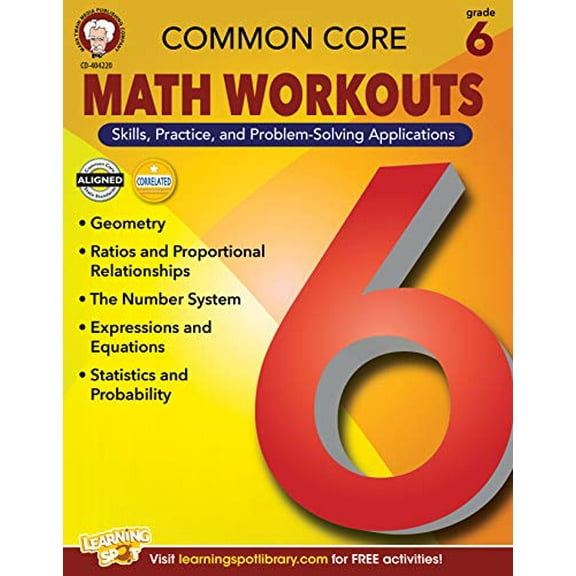Pre-Owned Common Core Math Workouts, Grade 6 Paperback