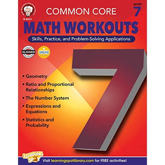 Pre-Owned Common Core Math Workouts, Grade 7 (Paperback) 1622234707 9781622234707