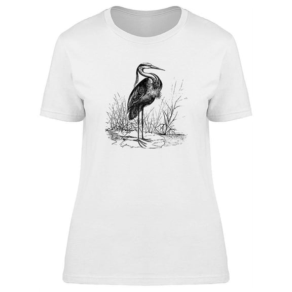 Common European Heron T-Shirt Women -Image by Shutterstock, Female x-Large
