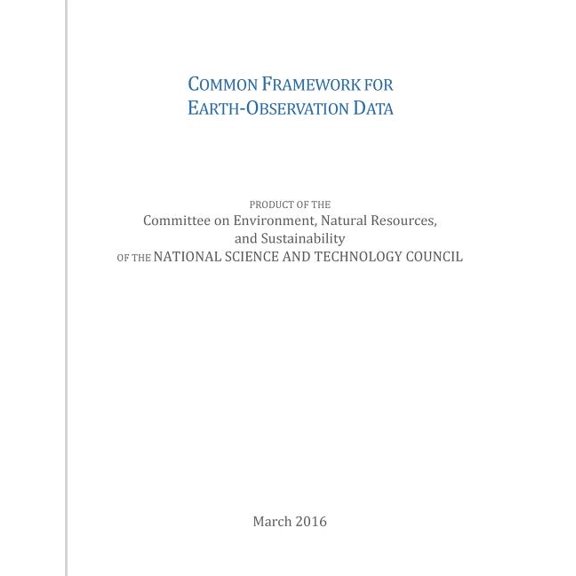 Common Framework for Earth-Observation Data (Paperback)