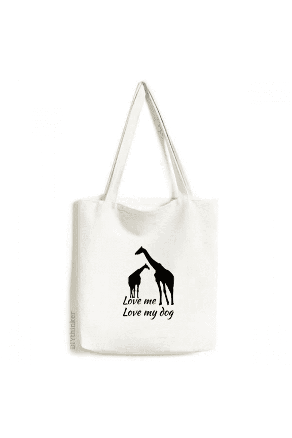 Common Knowledge English Language Culture Giraffe Tote Canvas Bag Shopping Satchel Casual Handbag