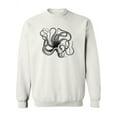 thumbnail image 1 of Common Octopus Sketch Sweatshirt Women -Image by Shutterstock, Female 4X-Large, 1 of 4