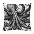 thumbnail image 1 of Common Octopus Throw Pillow Covers Hand Drawn Sea Animal Art Design Square Pillowcases for Home Decor Sofa Car Bedroom Pillow case, 1 of 5