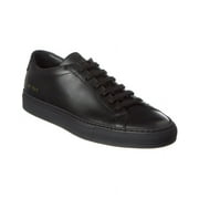 حذاء رياضي أصلي من جلد أخيل من Common Projects، مقاس 36، أسود