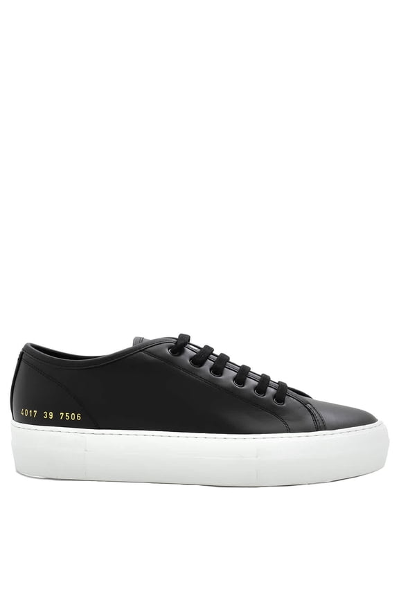 Tournament Low-Top Leather Sneakers, Brand Size 35 ( US Size 5 )