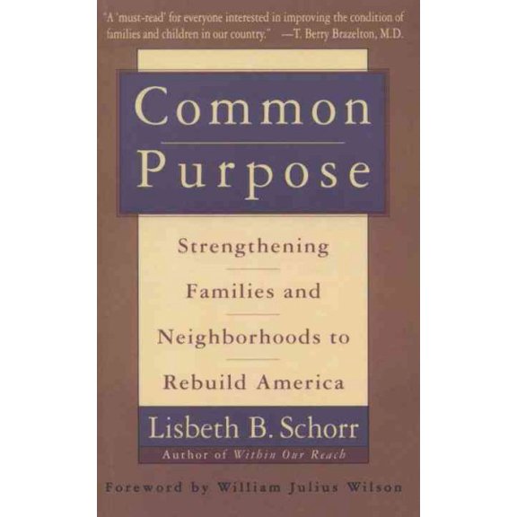 Pre-Owned Common Purpose: Strengthening Families and Neighborhoods to Rebuild America (Paperback) 0385475330 9780385475334
