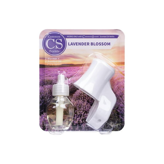 Common Scents Plug In Warmer w/Lavender Blossom Scented Oil 0.67oz