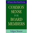 thumbnail image 1 of Pre-Owned Common Sense for Board Members (Paperback) 1561483192 9781561483198, 1 of 1