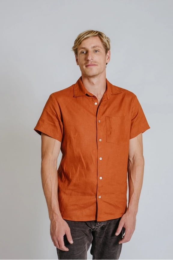 Common Stitch Sewing Pattern Finch Button Up Men XS-XXL Shirts