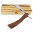 thumbnail image 1 of Common Wealth Wood Straight Edge Classic Folding Barber Shaving Razor With Case, 1 of 7